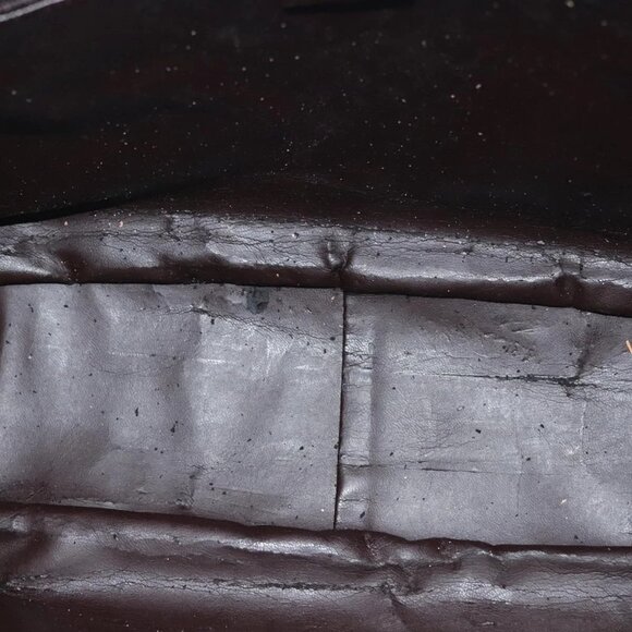 GUCCI Bamboo Hand Bag Leather 2way Black Gold 001 1577 Auth ep10141 - Picture 14 of 16